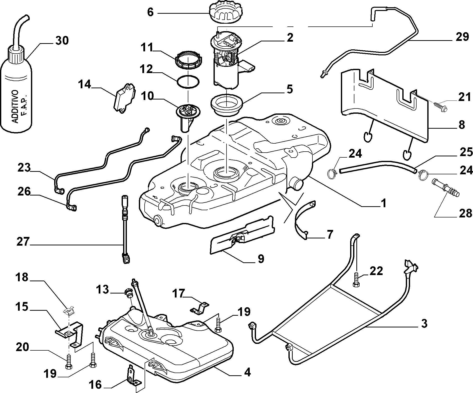 FIAT 9633283880 - Seal, fuel sender unit onlydrive.pro