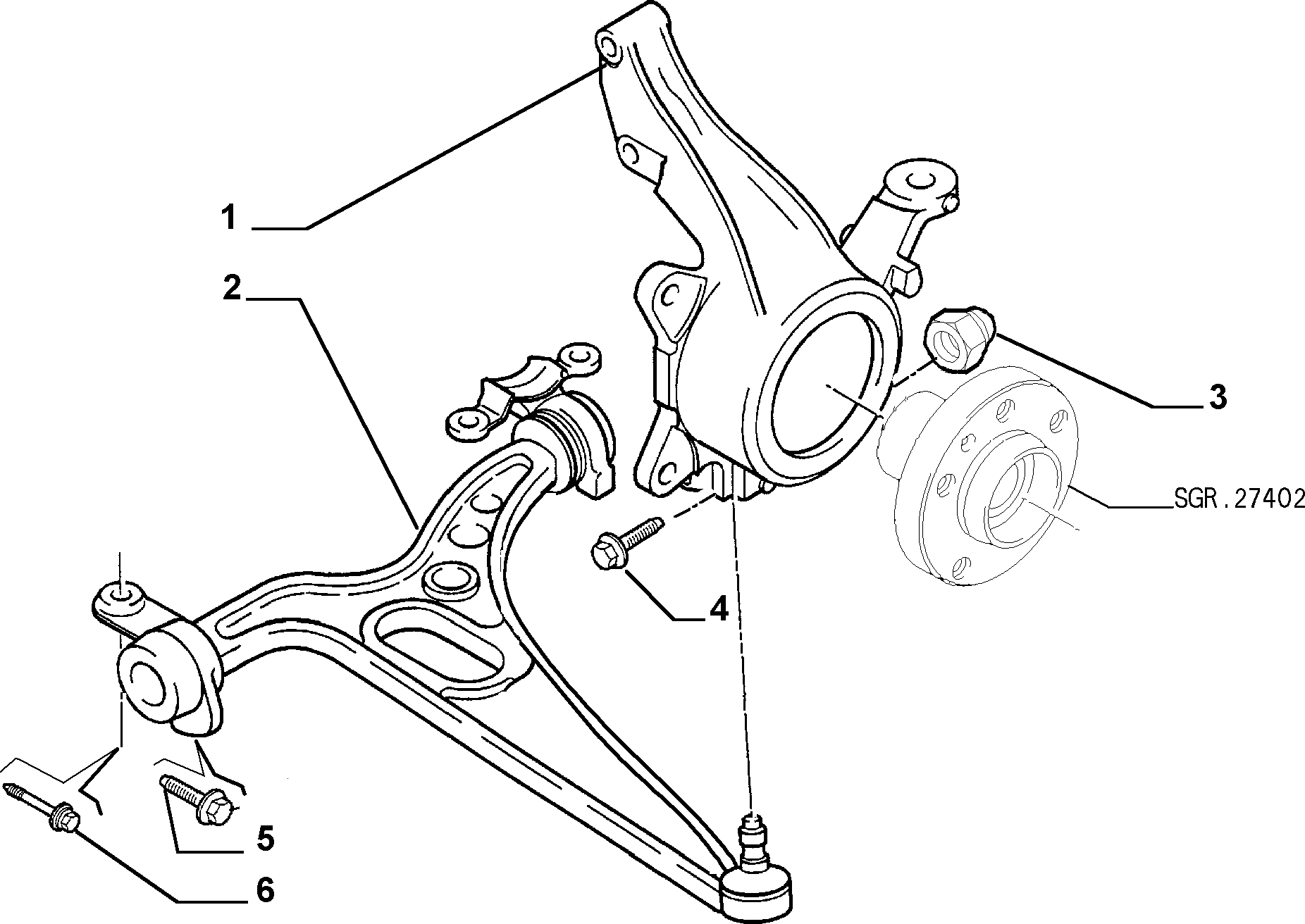 FIAT 93501487 - Track Control Arm onlydrive.pro