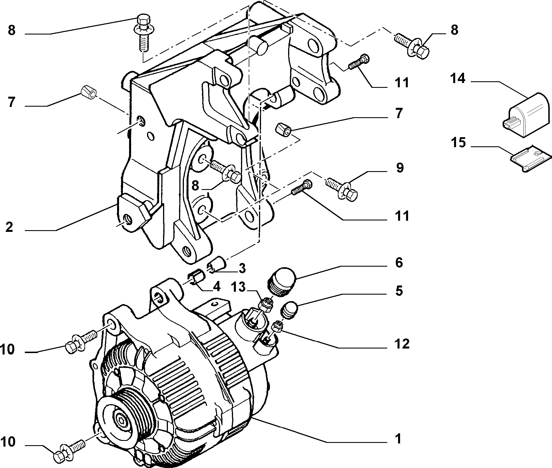 FIAT 9646065480 - Alternator onlydrive.pro