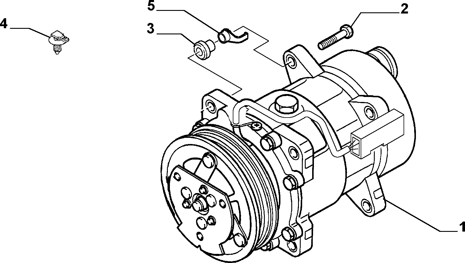 PEUGEOT 96.391.095.80 - Air conditioning compressor (var.: 1/rev.: 0): 01 pcs. onlydrive.pro