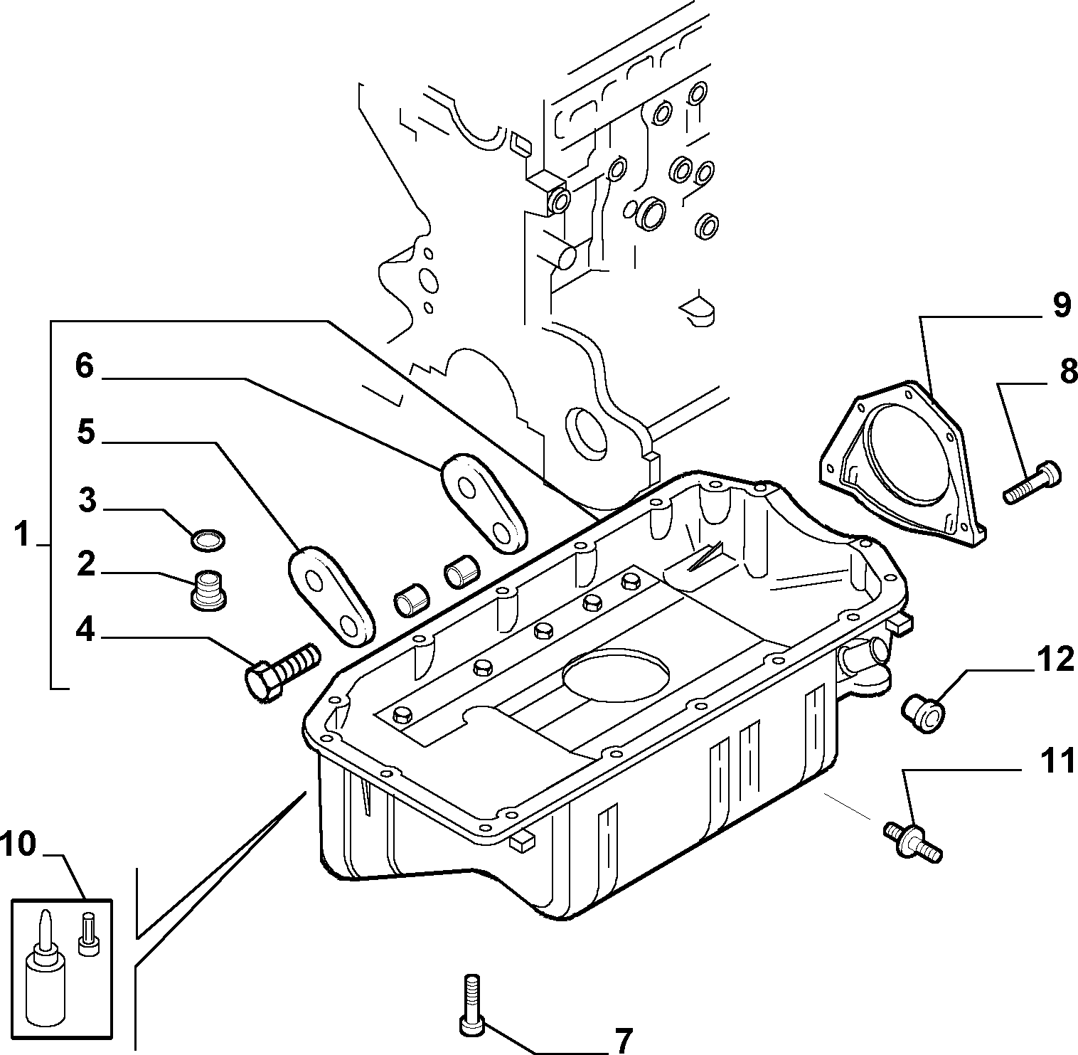 FIAT 10261660 - Block sump and covers (var.: 1/rev.: 0): 01 pcs. onlydrive.pro