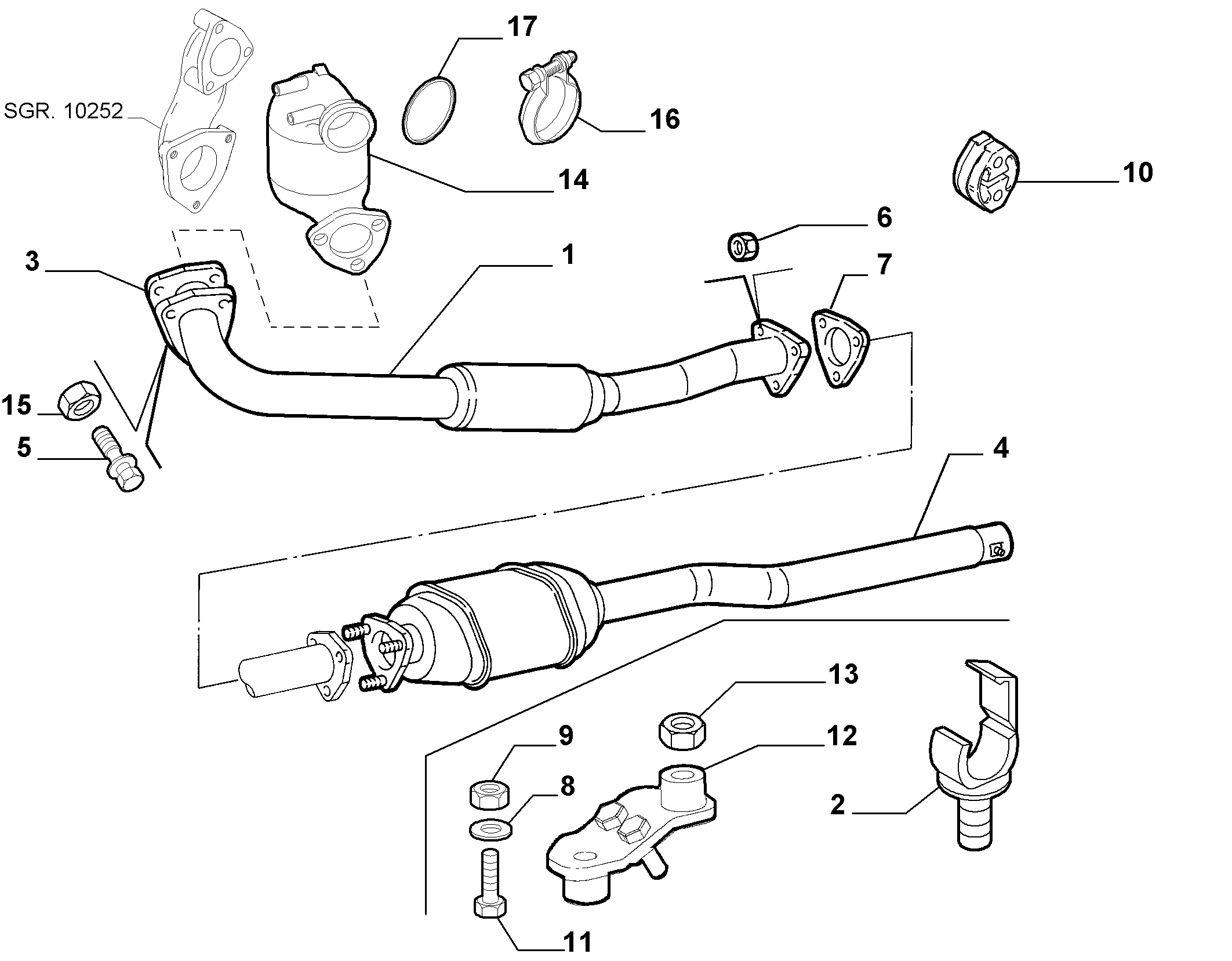 FIAT 55191963 - Gasket, exhaust pipe onlydrive.pro