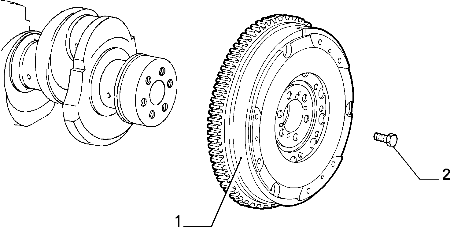 FIAT 55193589 - Flywheel onlydrive.pro