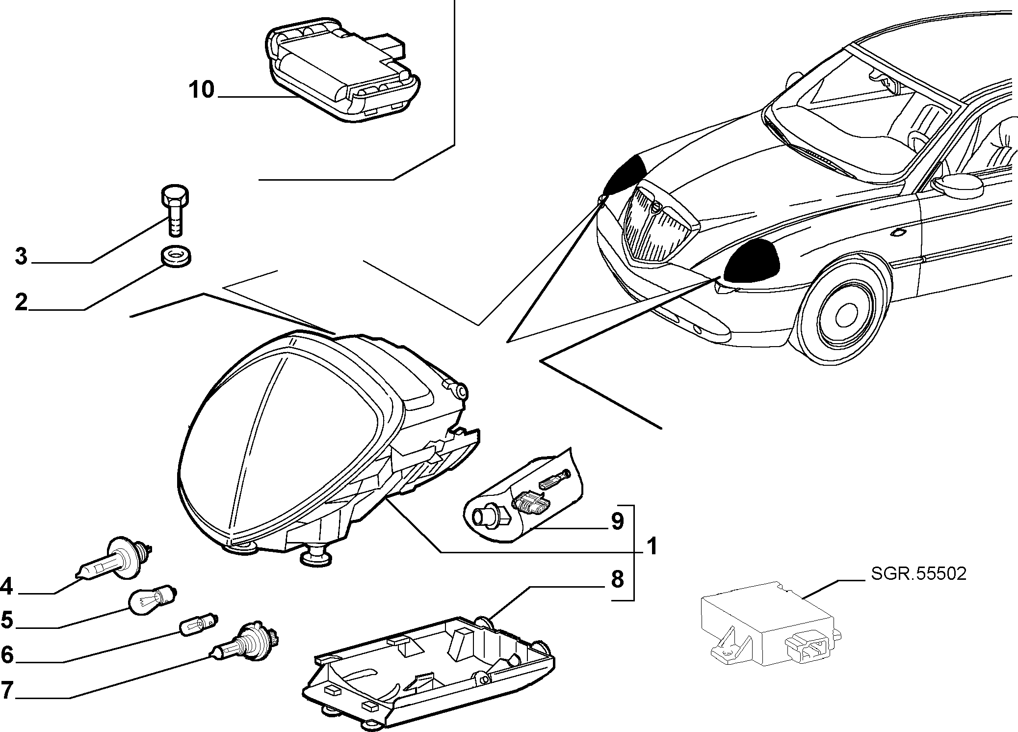 FIAT 14145090 - Lemputė, posūkio lemputė onlydrive.pro