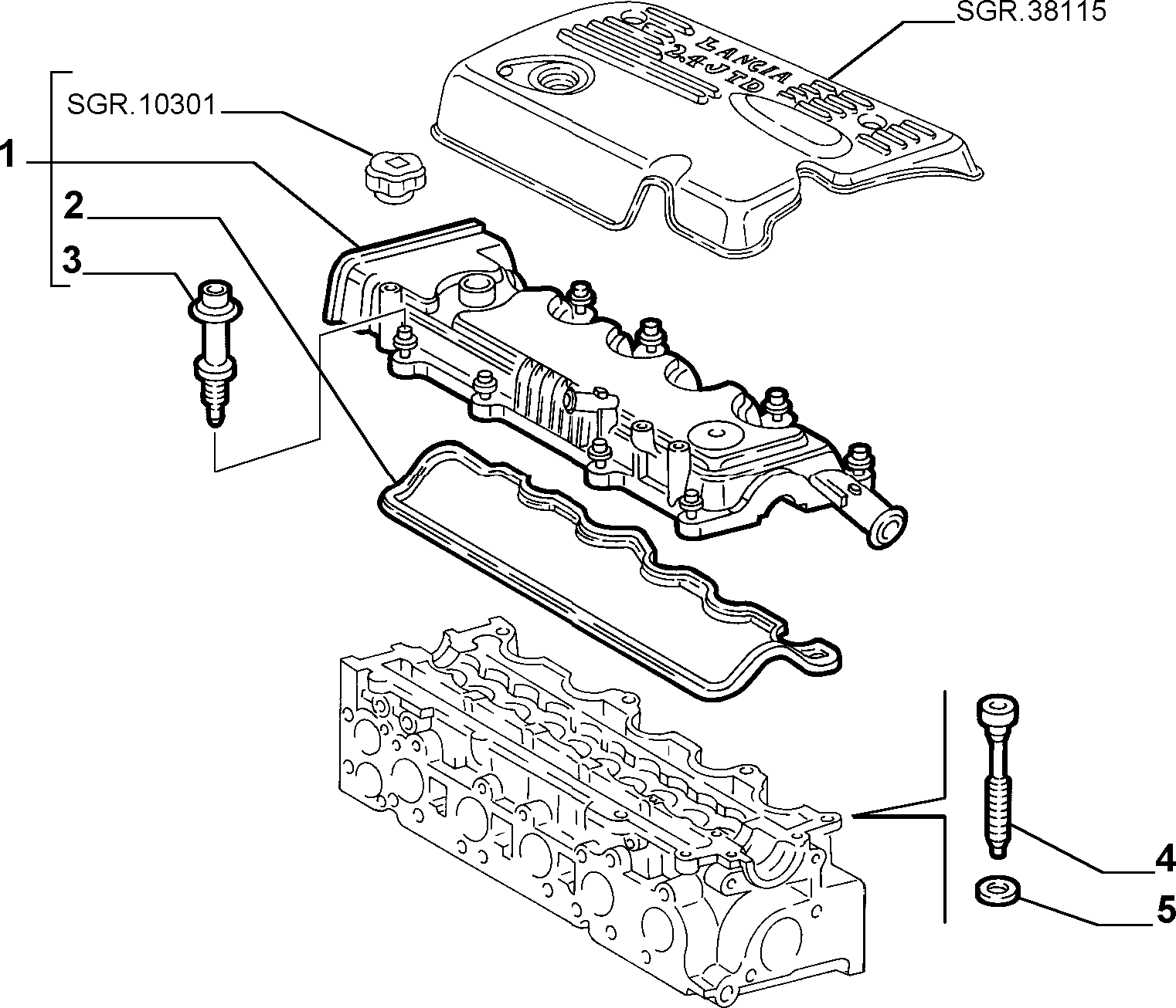 FIAT 46739261 - Block and cylinder head (var.: 3/rev.: 0): 01 pcs. onlydrive.pro