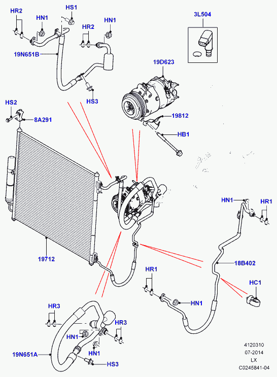 Land Rover LR057692 - Kompresorius, oro kondicionierius onlydrive.pro