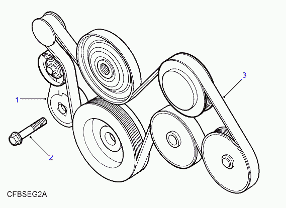 Land Rover PQS 1015 10 - V-Ribbed Belt onlydrive.pro