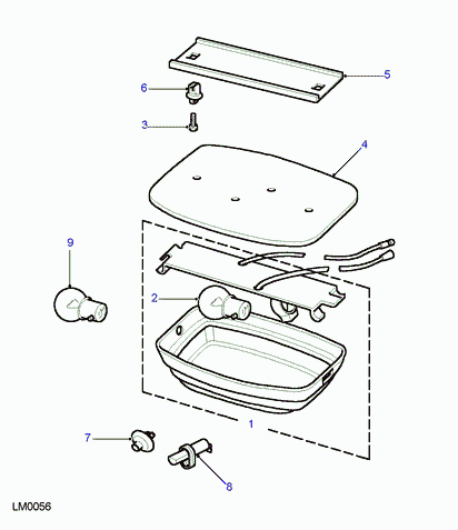 Land Rover STC1203 - Interior lamps-from (v) ha455946 to (v) la939975: 2 pcs. onlydrive.pro