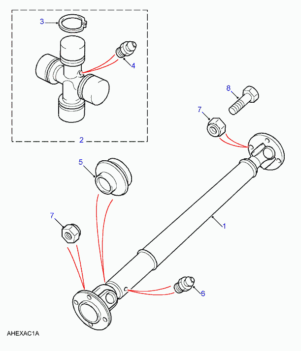 Land Rover RTC 3458 - Flexible disc, propshaft joint onlydrive.pro