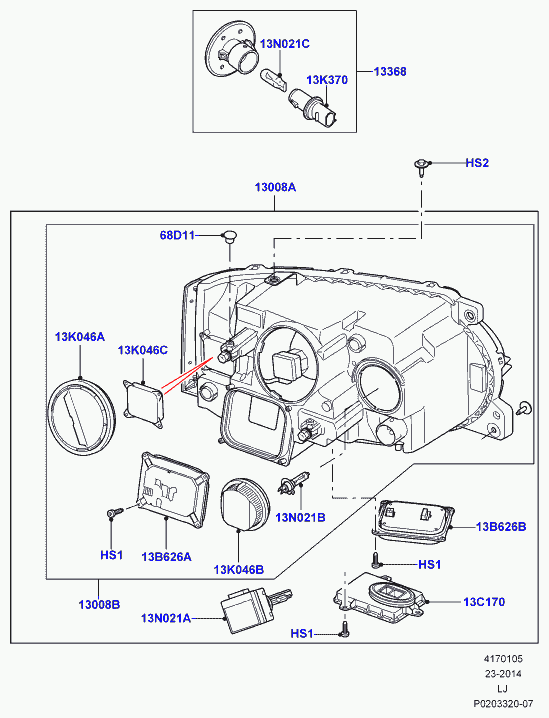 Land Rover LR000703 - Bulb, fog light onlydrive.pro