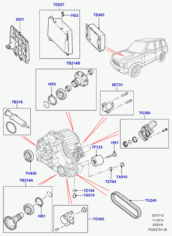 Land Rover IYX500050 - Jakovaihteisto onlydrive.pro