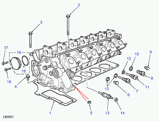 Land Rover STC2023 - Bolt Kit, cylinder head onlydrive.pro