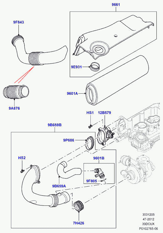 Land Rover PHE 000040 - Воздушный фильтр, двигатель onlydrive.pro