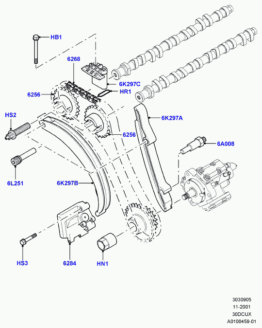 Land Rover LHN 100840L - Timing Chain onlydrive.pro