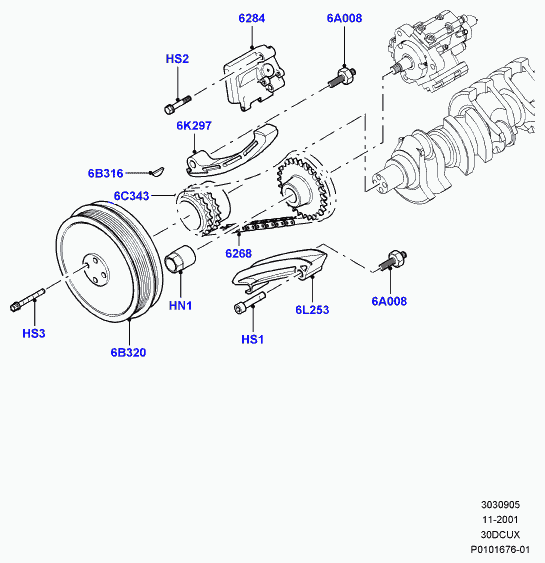 Land Rover MVF100070L - Timing Chain Kit onlydrive.pro