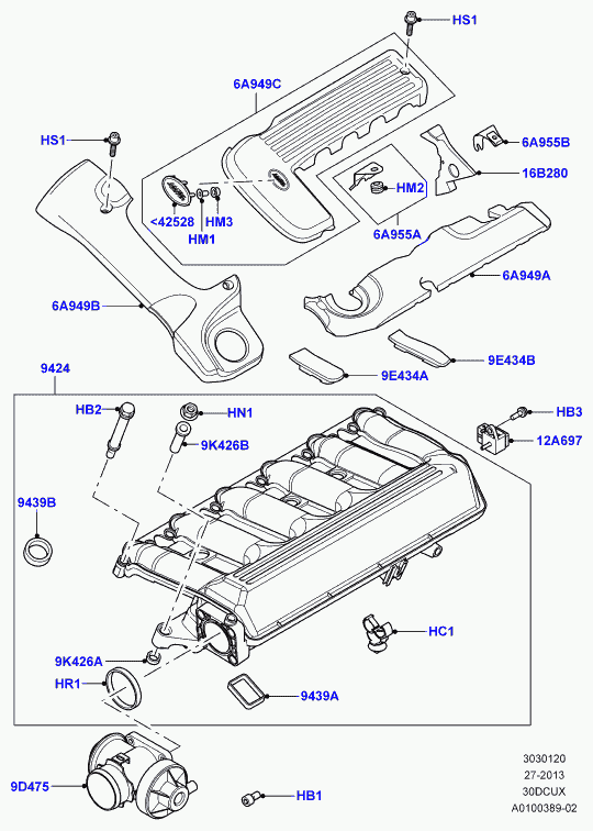 Land Rover LKJ101120L - Gasket, intake manifold onlydrive.pro