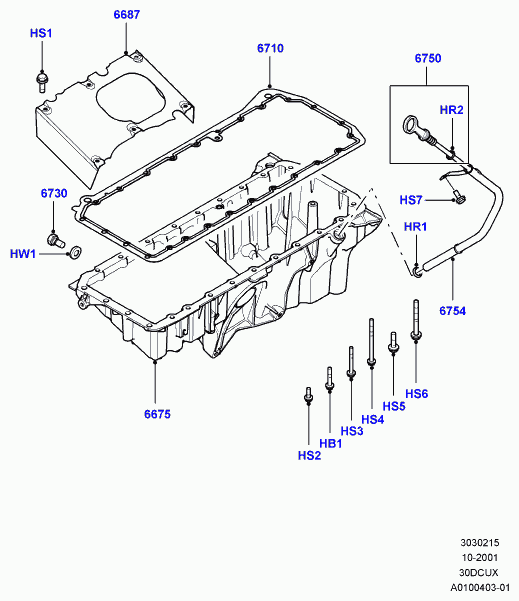 Land Rover 1273093 - Korķis, Eļļas vācele onlydrive.pro