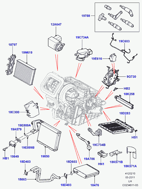 Land Rover LR016631 - Expansion Valve, air conditioning onlydrive.pro