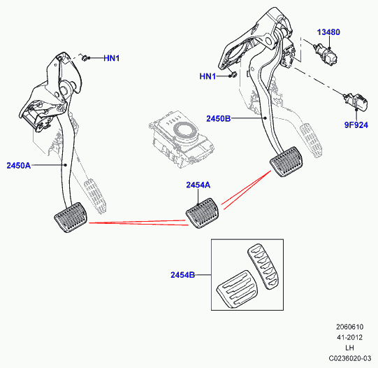 Land Rover LR032955 - Piduritule lüliti onlydrive.pro