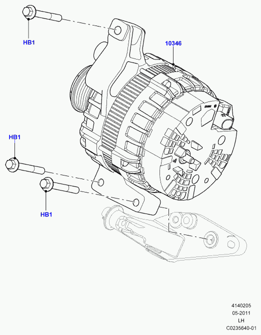 Land Rover LR028121 - Alternator onlydrive.pro