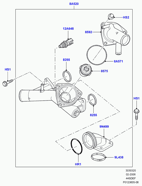 Land Rover 4603183 - Sensor, coolant temperature onlydrive.pro