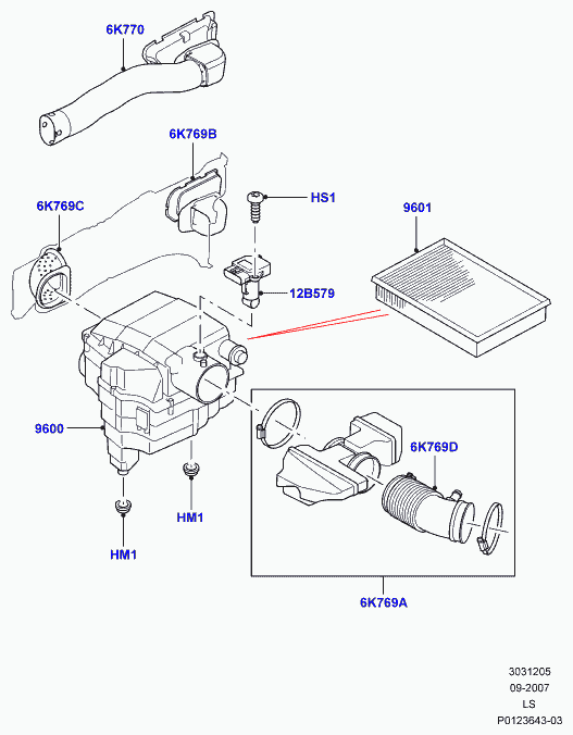 Land Rover PHF000140 - Air Mass Sensor onlydrive.pro