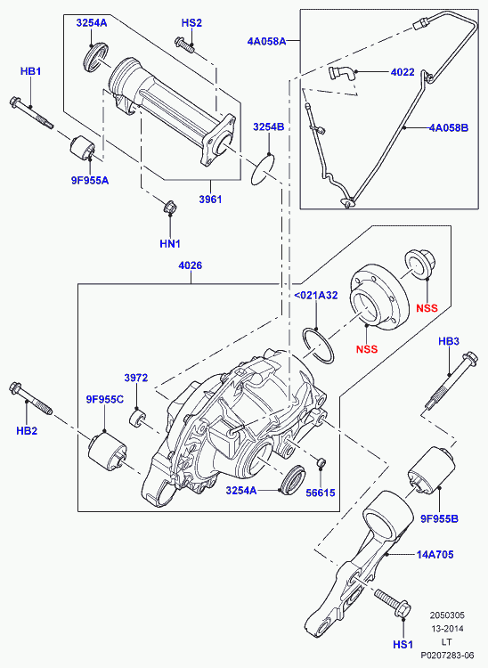 Land Rover TZB500050 - Shaft Seal, differential onlydrive.pro