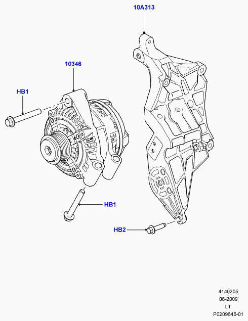 Land Rover LR013847 - Alternator onlydrive.pro