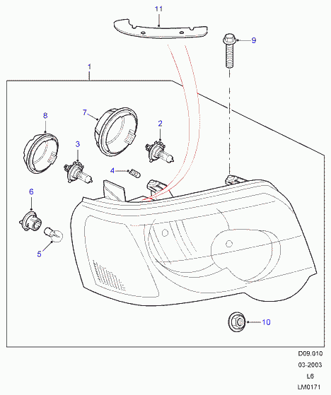 Land Rover XZQ000010 - Bulb, fog light onlydrive.pro