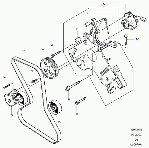 Land Rover PQS101271L - V formos rumbuoti diržai onlydrive.pro