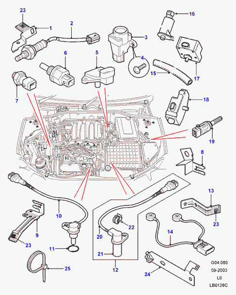 FORD MHK10 1001 - Oxygen, Lambda Sensor onlydrive.pro