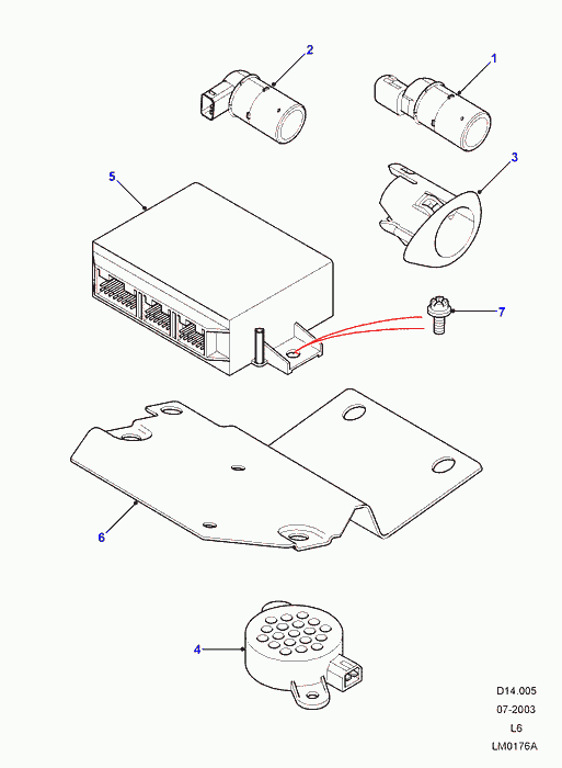 Land Rover YDB500300PMA - Датчик, система помощи при парковке onlydrive.pro