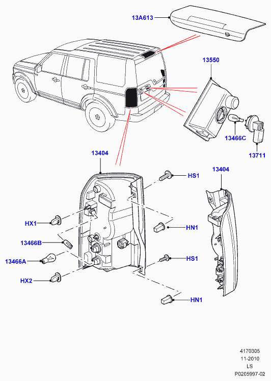 Land Rover LR000863 - Lemputė, dieną naudojamas žibintas onlydrive.pro