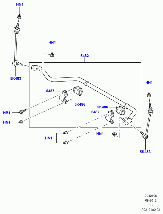 Land Rover LR018346 - Bearing Bush, stabiliser onlydrive.pro