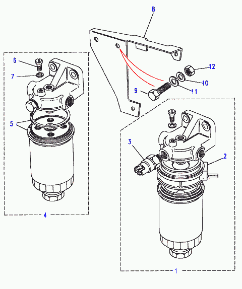 Land Rover AEU 2147L - Filter and sedimentor, with diesel engines: 1 pcs. onlydrive.pro