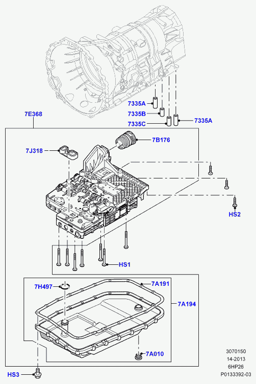 Land Rover TED500010 - Eļļas vācele, Automātiskā pārnesumkārba onlydrive.pro