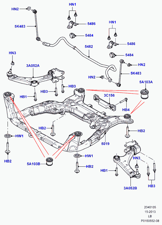 Jaguar LR007205 - Рычаг подвески колеса onlydrive.pro