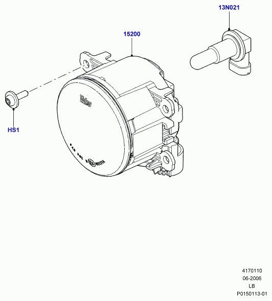 Land Rover LR001587 - Fog Light onlydrive.pro