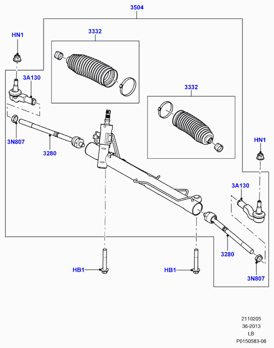 Land Rover LR0 02682 - Bellow Set, steering onlydrive.pro