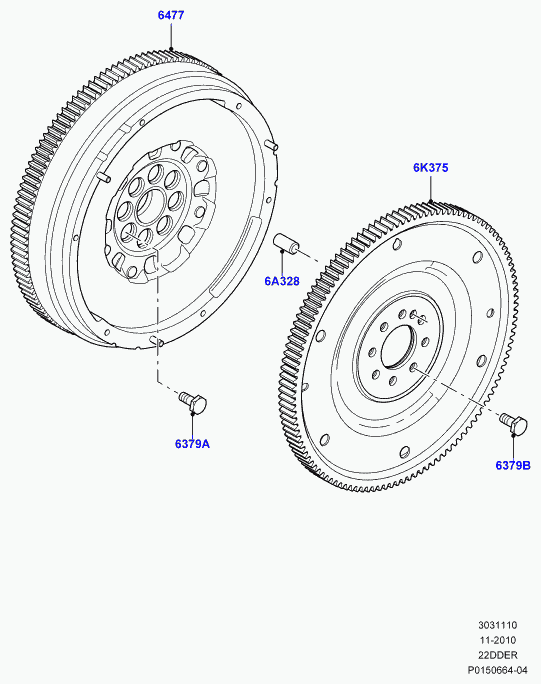 Land Rover LR018299 - Screw Set, flywheel onlydrive.pro