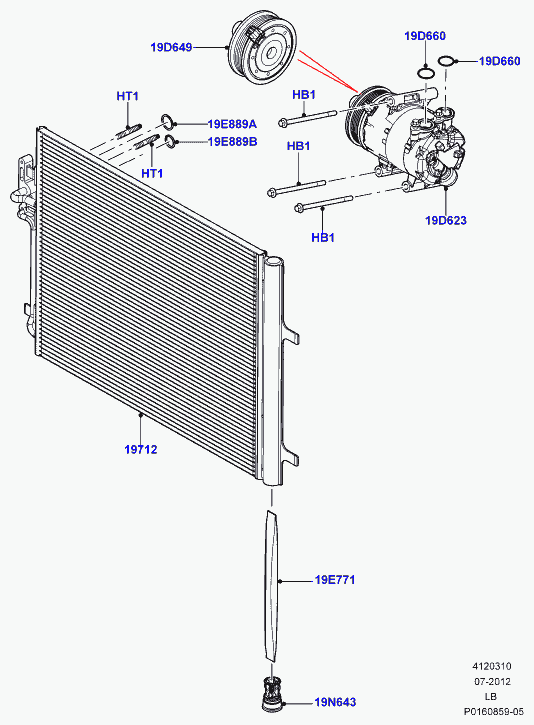 Land Rover LR011983 - Компрессор кондиционера onlydrive.pro