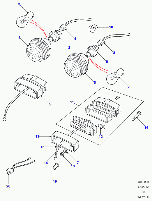 Land Rover 575312 - Лампа, мигающие / габаритные огни onlydrive.pro