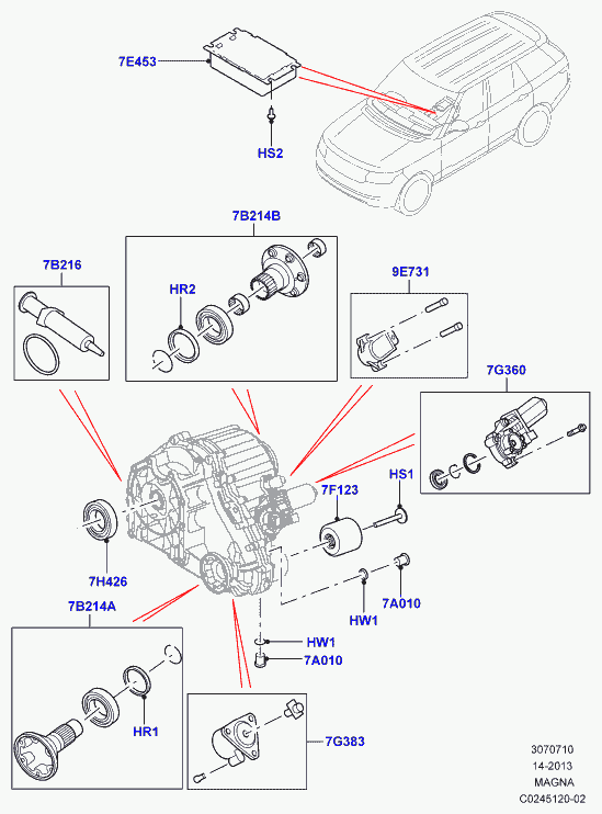 Land Rover IZB500030 - Shaft Seal, transfer case onlydrive.pro