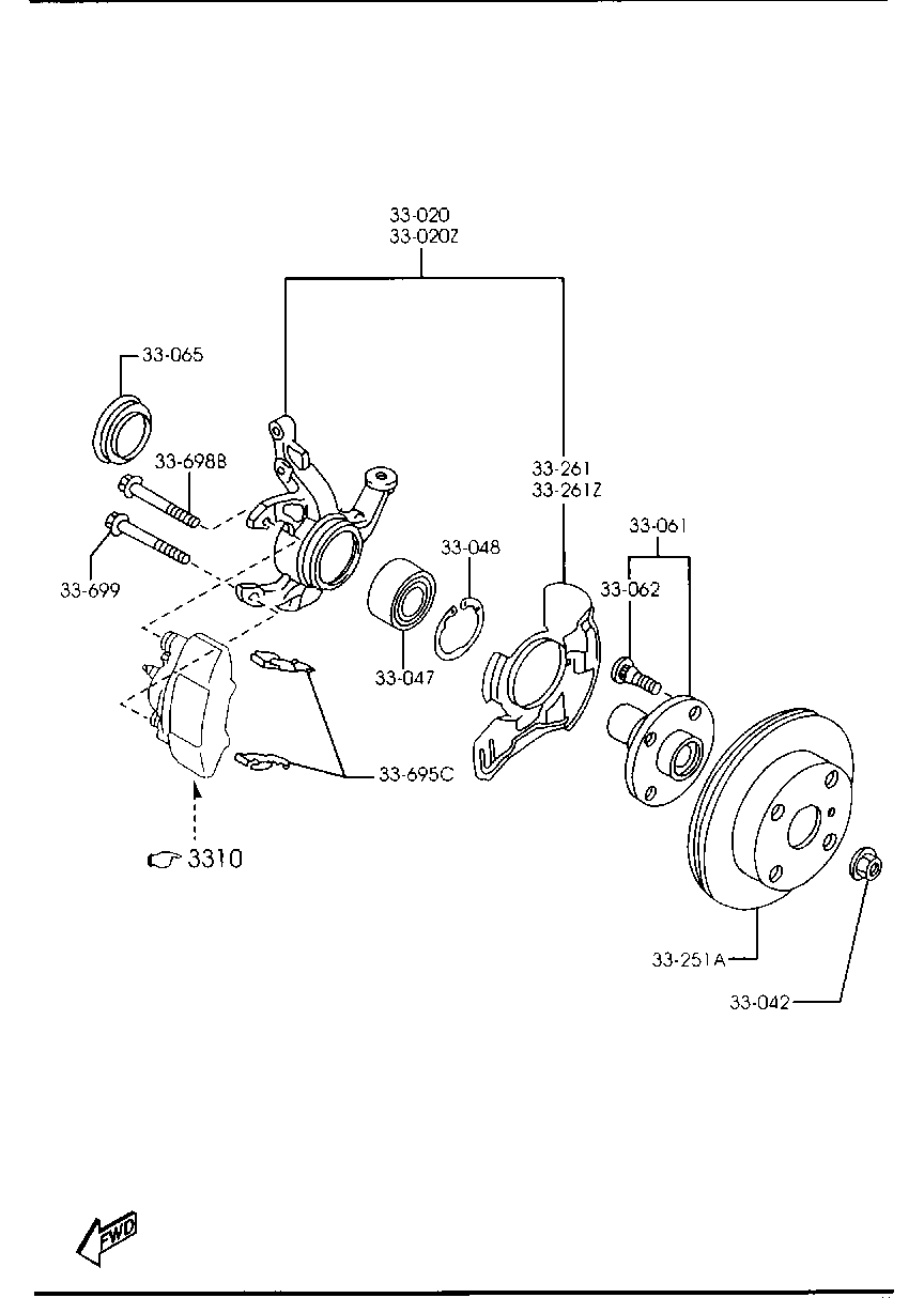 MAZDA BR70-33-25XA - Brake Disc onlydrive.pro