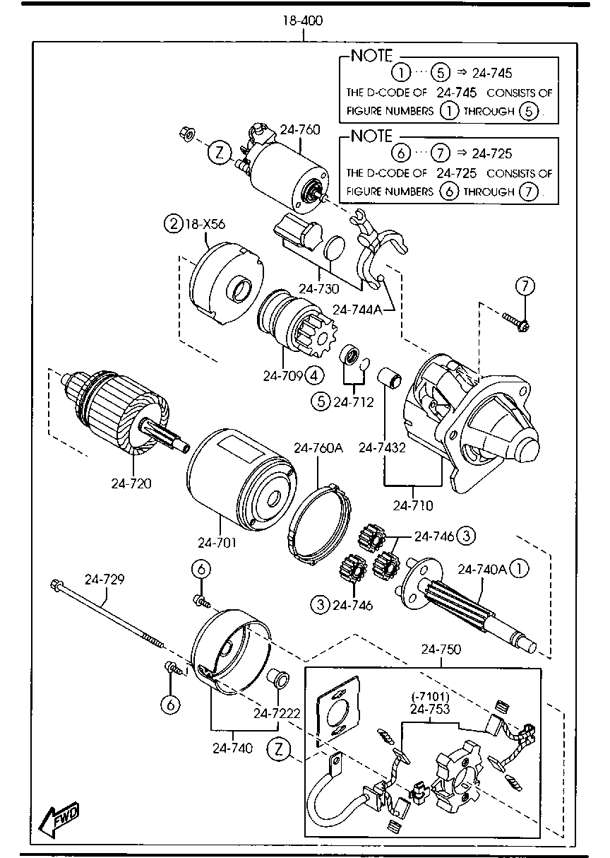 MAZDA AM15-18-X25 - Bendix, starter pinion onlydrive.pro