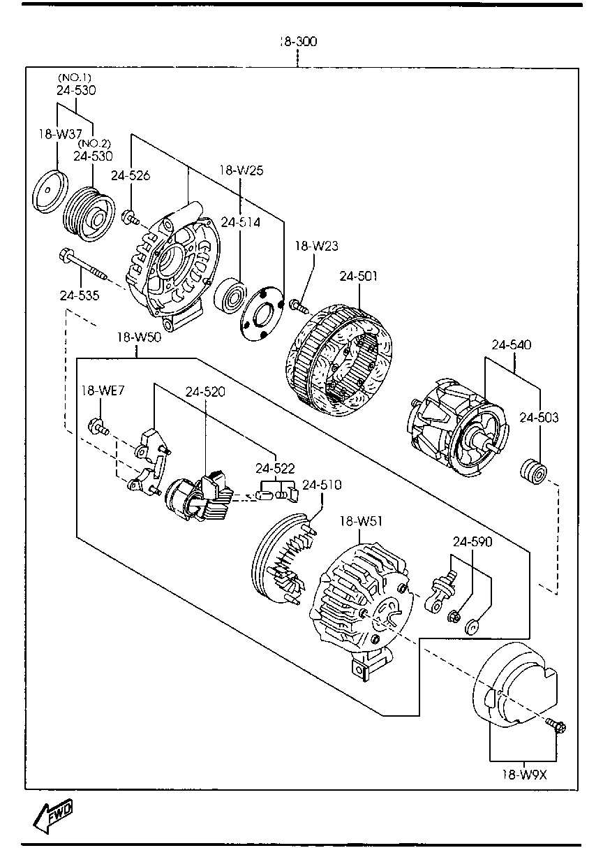 MAZDA L3M6-18-300A - Alternator onlydrive.pro