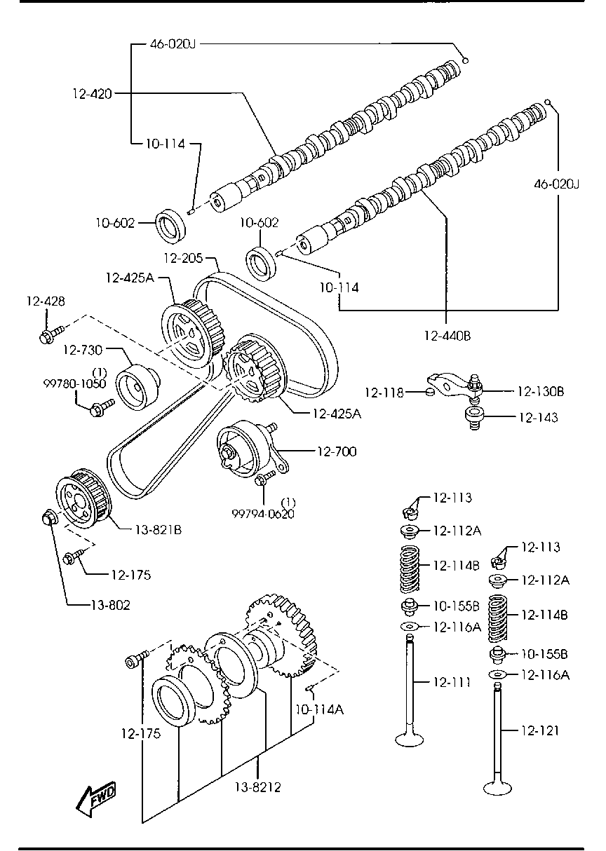 MAZDA WE01-12-205 - Hammashihnat onlydrive.pro