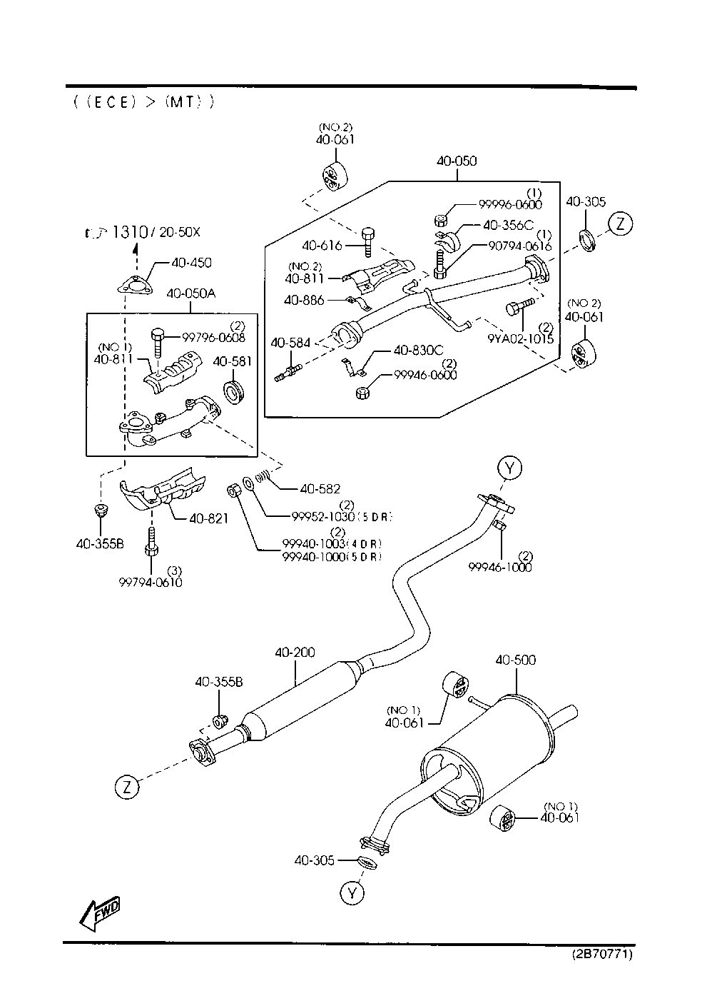 Suzuki BP48-40-581A - Уплотнительное кольцо, труба выхлопного газа onlydrive.pro