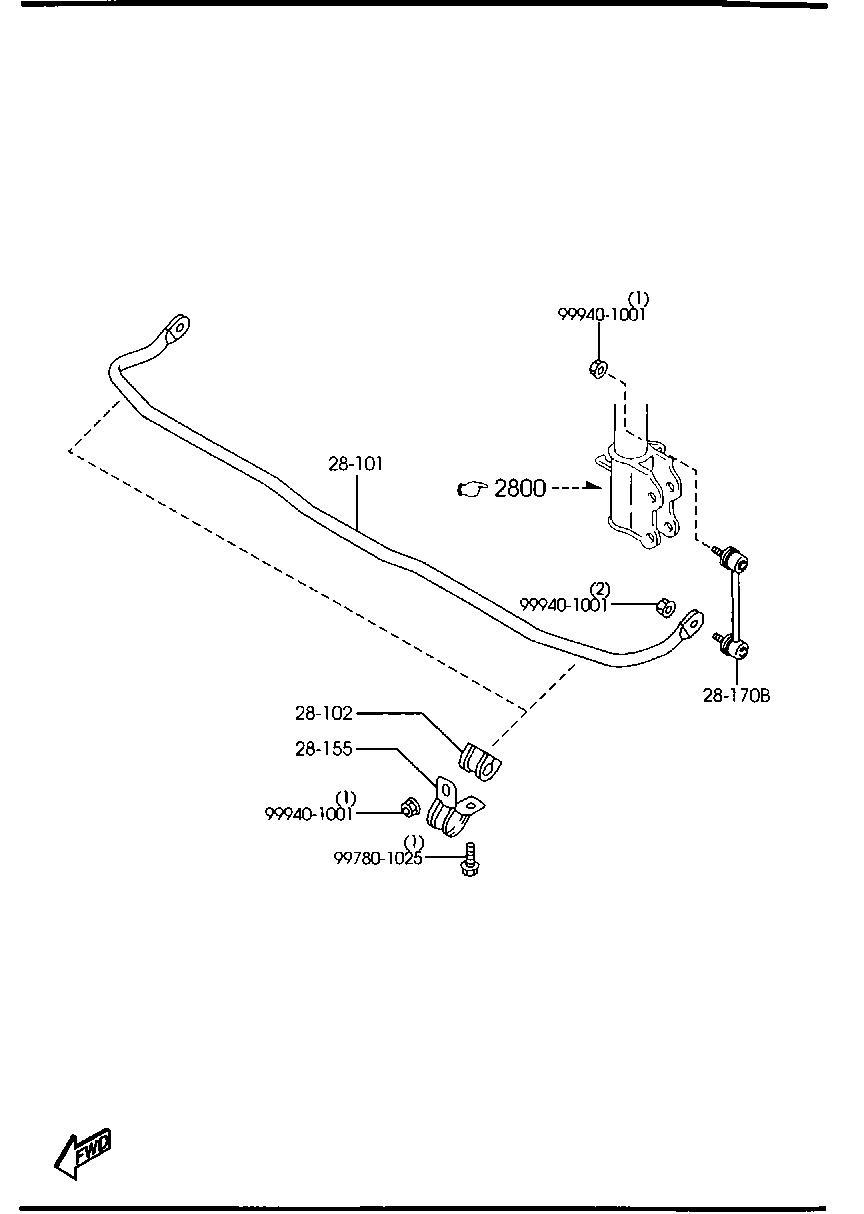 MAZDA B30H-28-170B - Stabilisaator,Stabilisaator onlydrive.pro