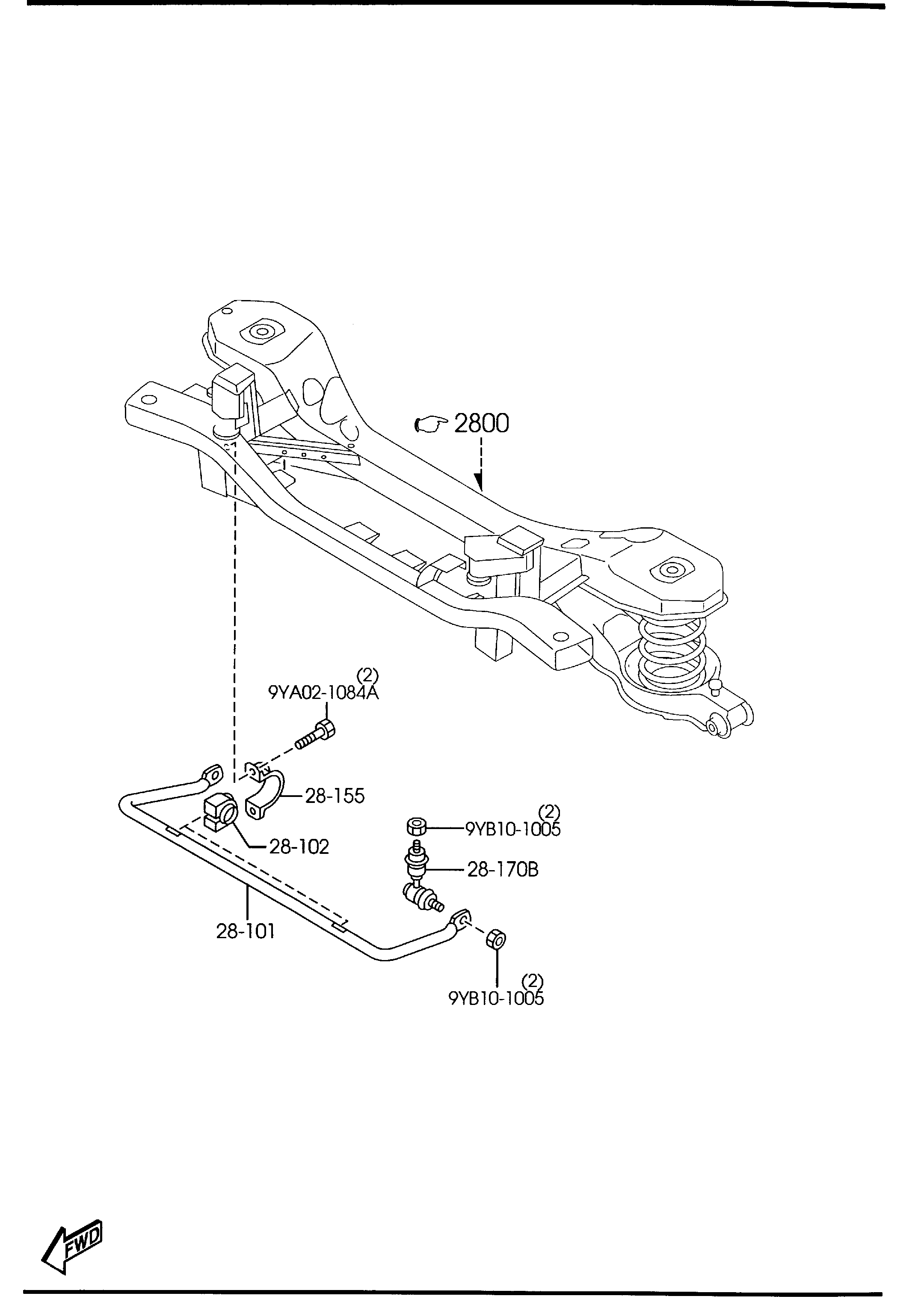 MAZDA BP4K-28-156C - Bearing Bush, stabiliser onlydrive.pro